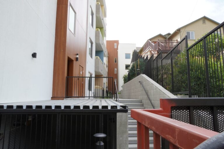 Milgard windows and aluminum siding on Vista Wood multifamily building
