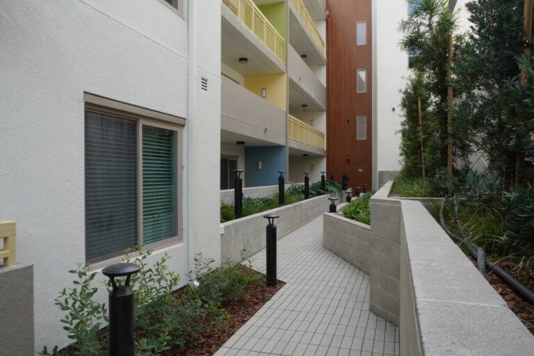 Milgard windows and aluminum siding on Vista Wood multifamily building