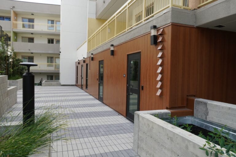 Milgard windows and aluminum siding on Vista Wood multifamily building