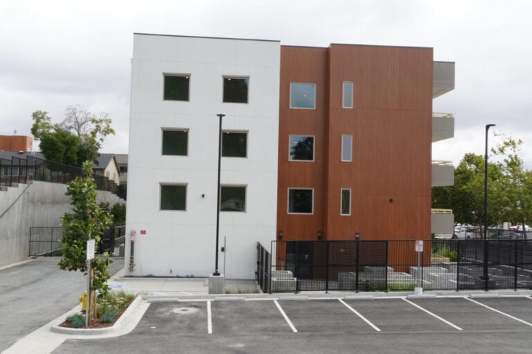 Milgard windows and aluminum siding on Vista Wood multifamily building