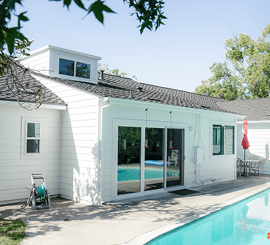 Auburn CA house with fiber cement siding renovation completed