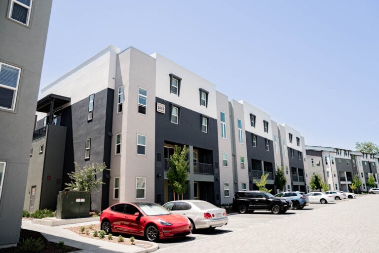 Maven on Broadway commercial siding and window project in Sacramento by Heritage Exteriors