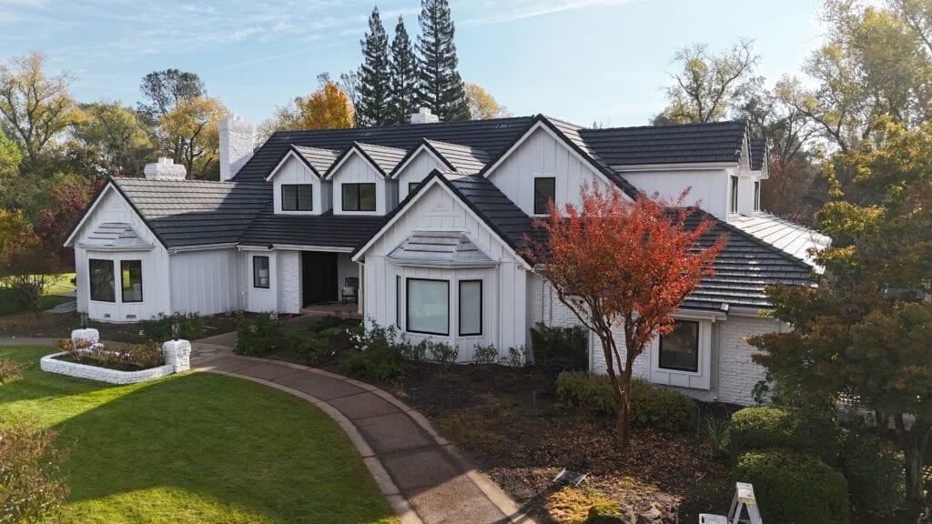 James Hardie fiber cement siding installation on Granite Bay home — front elevation by Heritage Exteriors