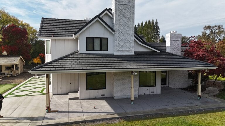 James Hardie fiber cement siding installation on Granite Bay home — front elevation by Heritage Exteriors