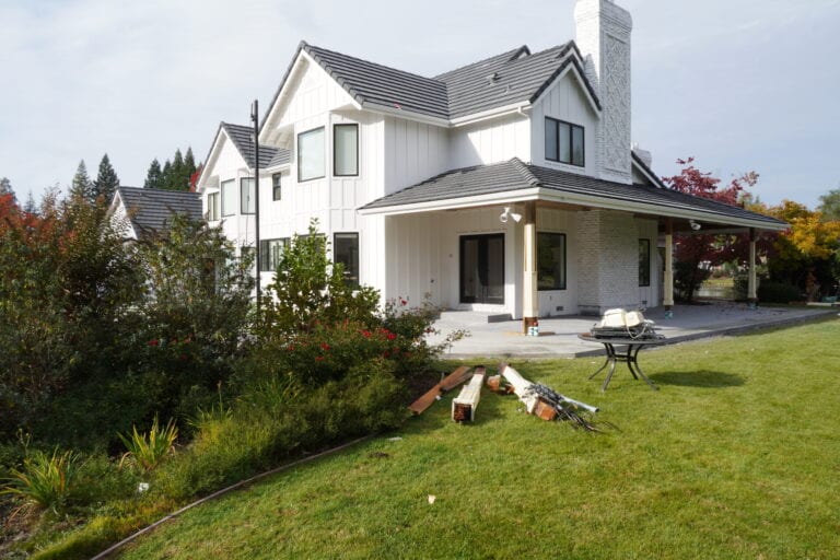 James Hardie fiber cement siding installation on Granite Bay home — front elevation by Heritage Exteriors