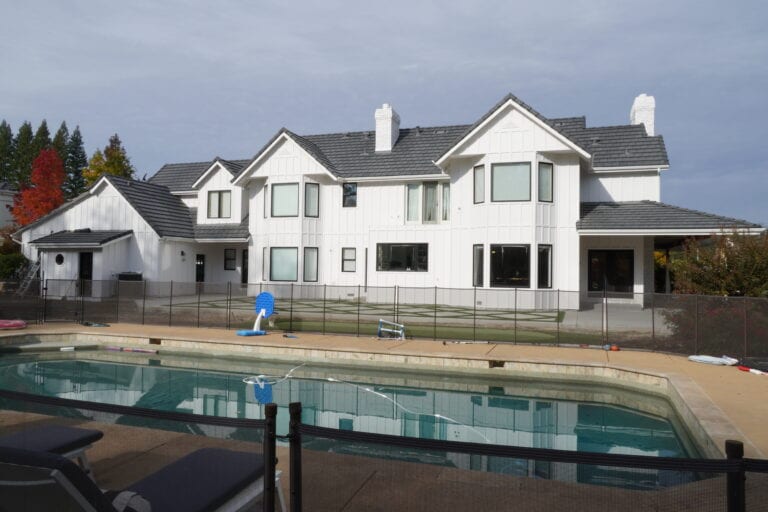 James Hardie fiber cement siding installation on Granite Bay home — front elevation by Heritage Exteriors