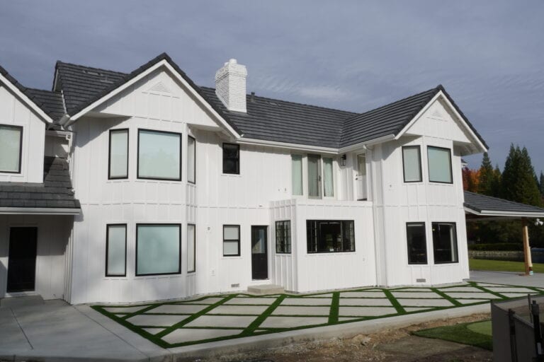 James Hardie fiber cement siding installation on Granite Bay home — front elevation by Heritage Exteriors