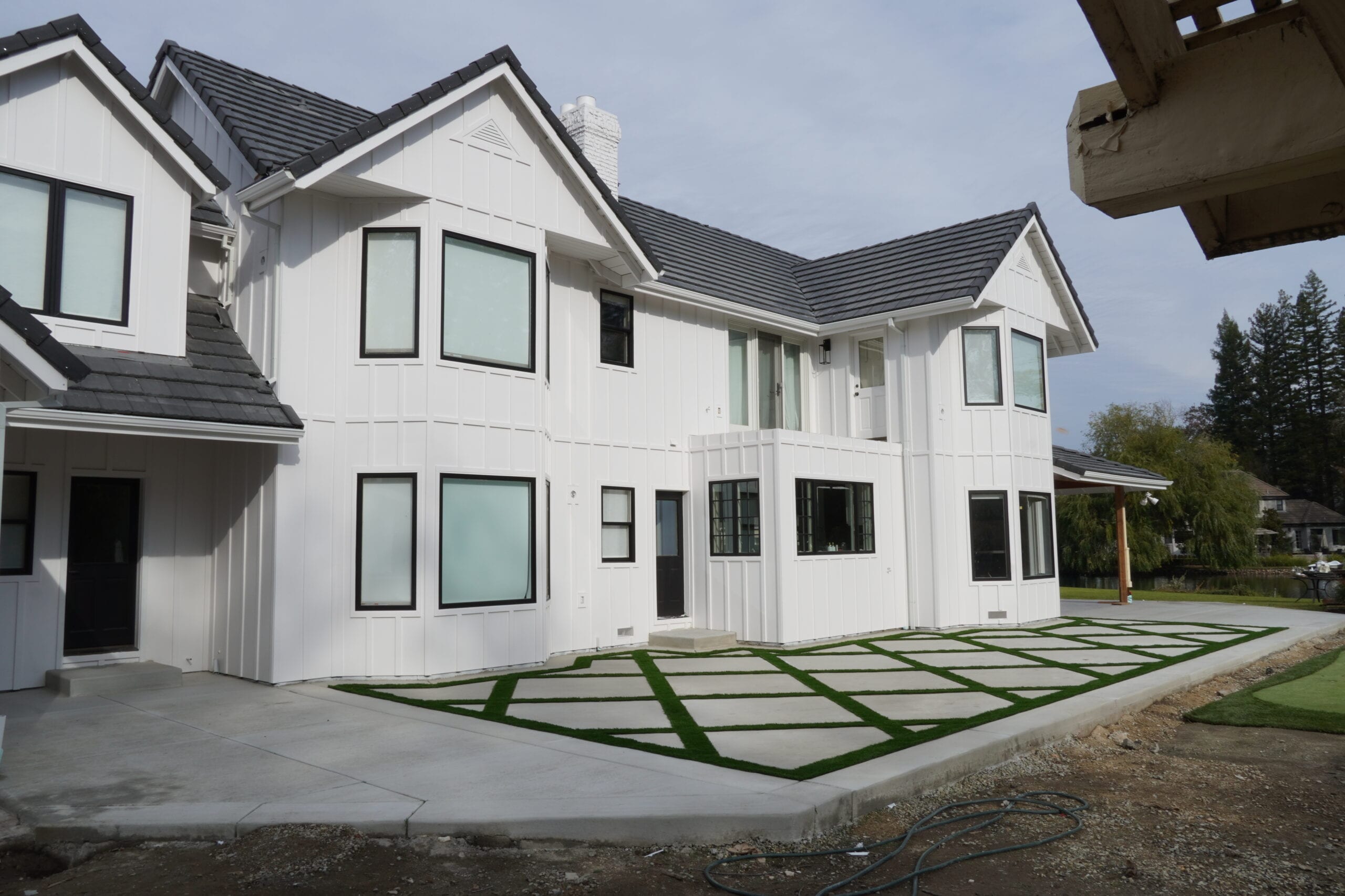 James Hardie fiber cement siding installation on Granite Bay home — front elevation by Heritage Exteriors