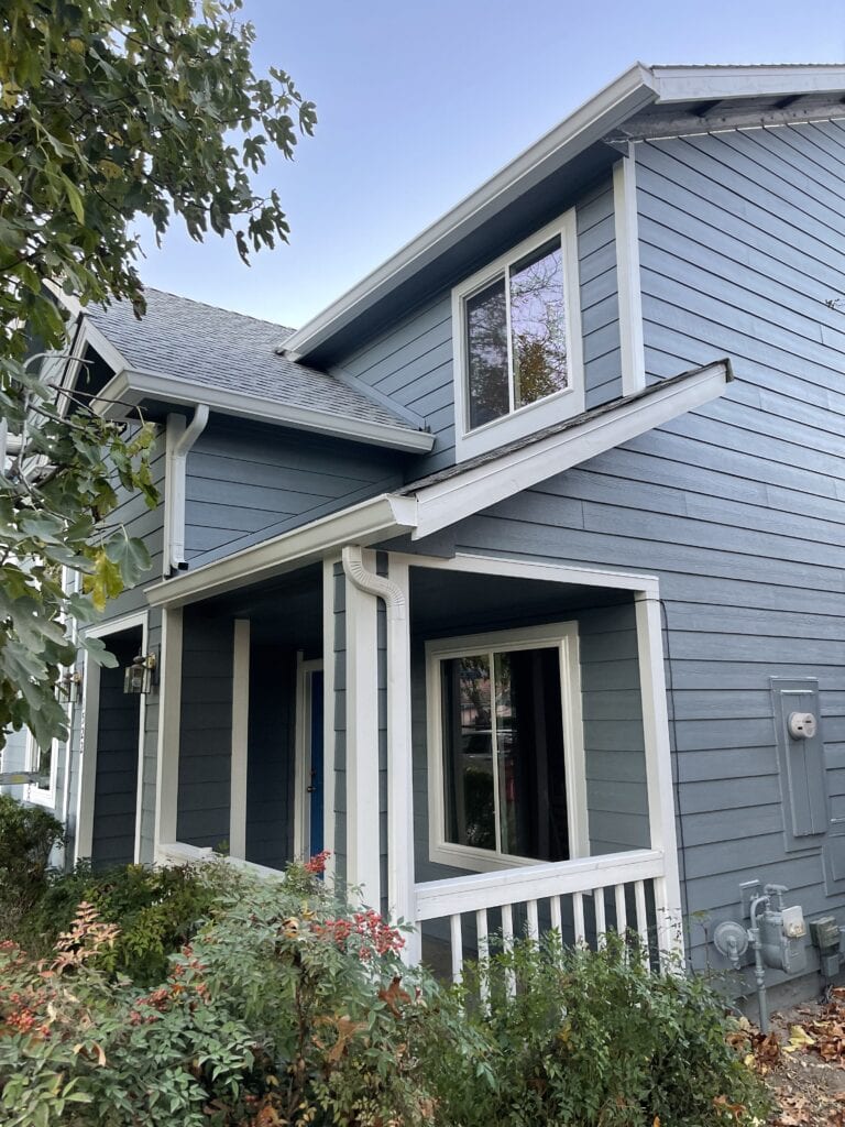 Completed siding installation on Davis California home exterior