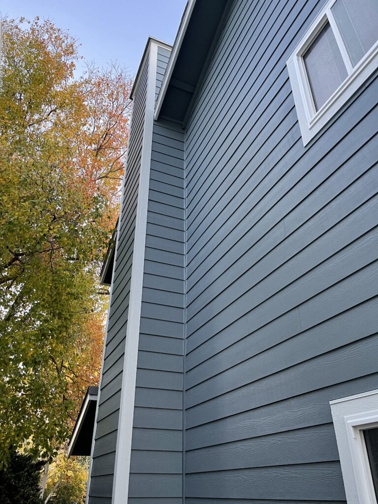 Completed siding installation on Davis California home exterior