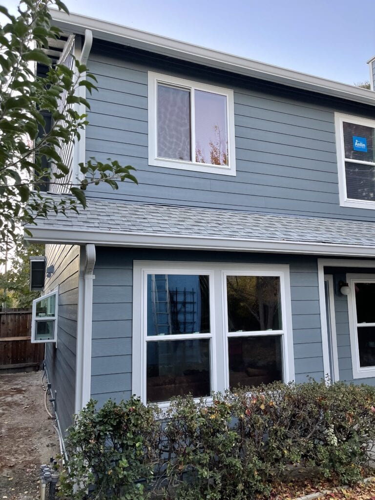 Completed siding installation on Davis California home exterior