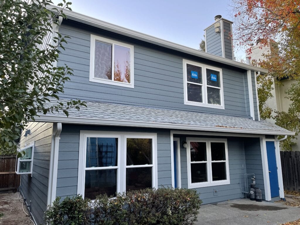 James Hardie fiber cement siding project in Davis CA by Heritage Exteriors