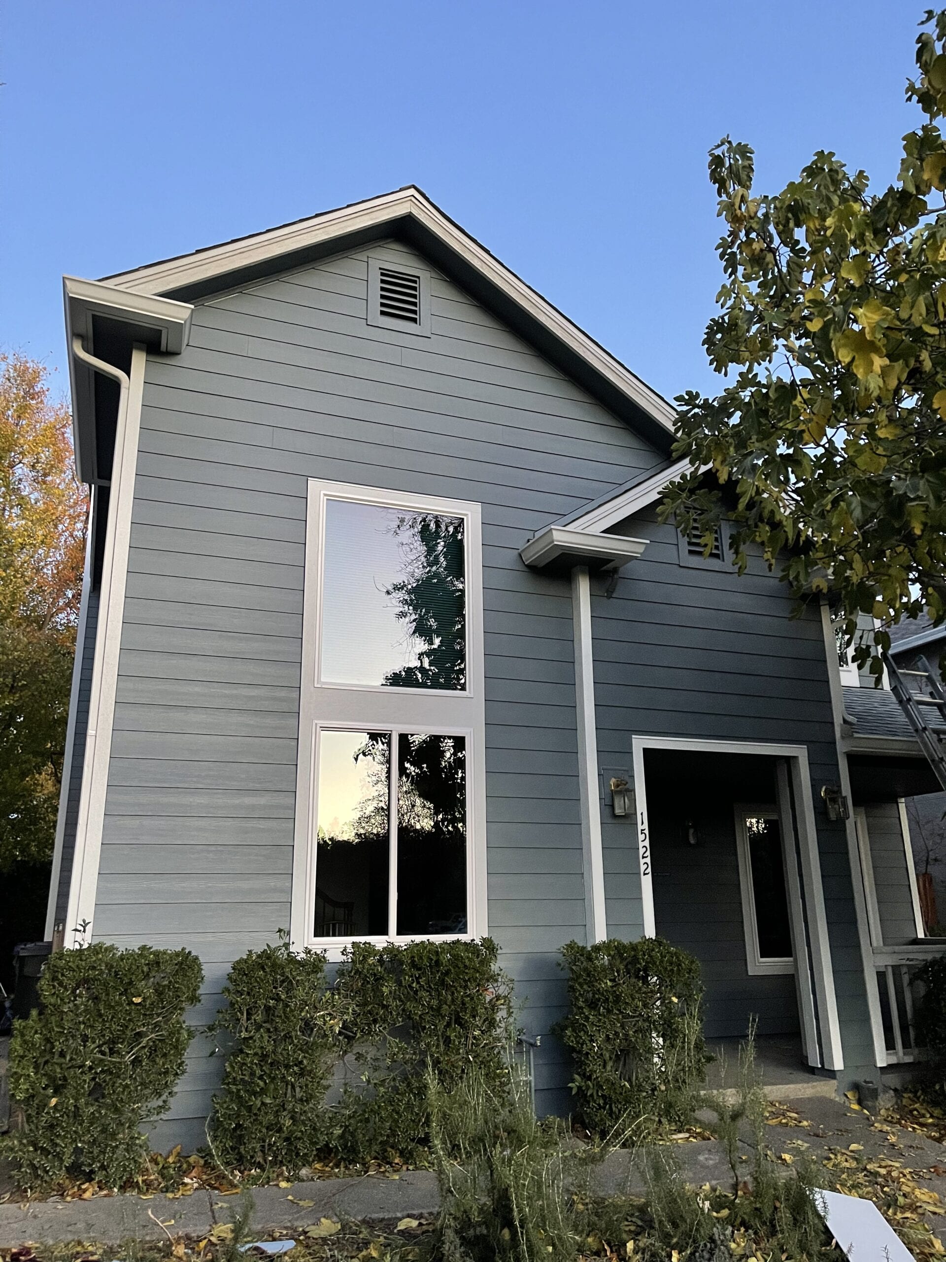 Completed siding installation on Davis California home exterior