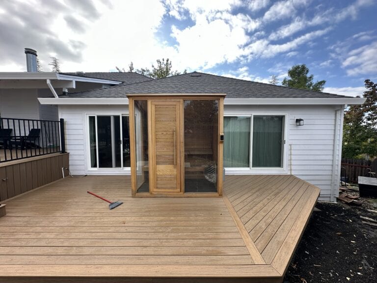 Completed siding project on Folsom California home — front elevation