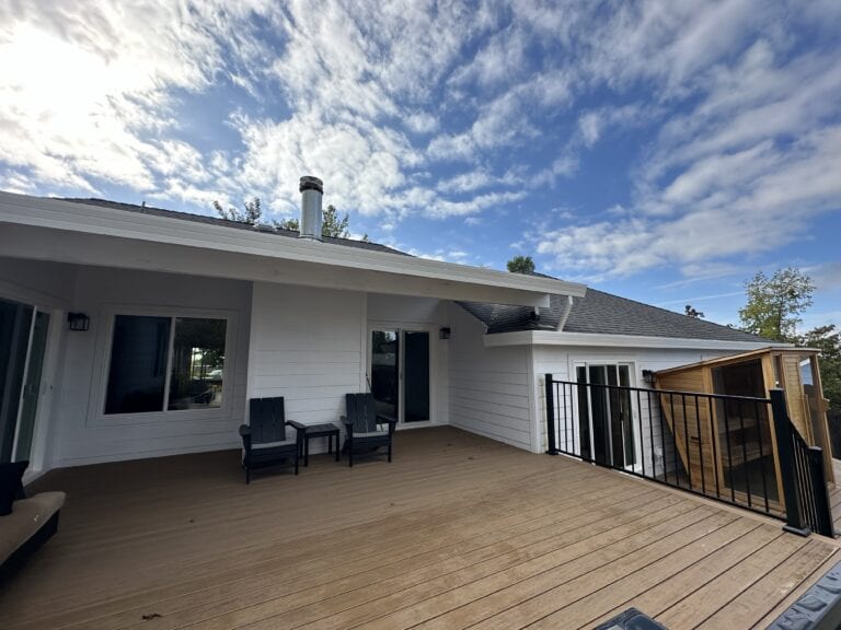 Completed siding project on Folsom California home — front elevation