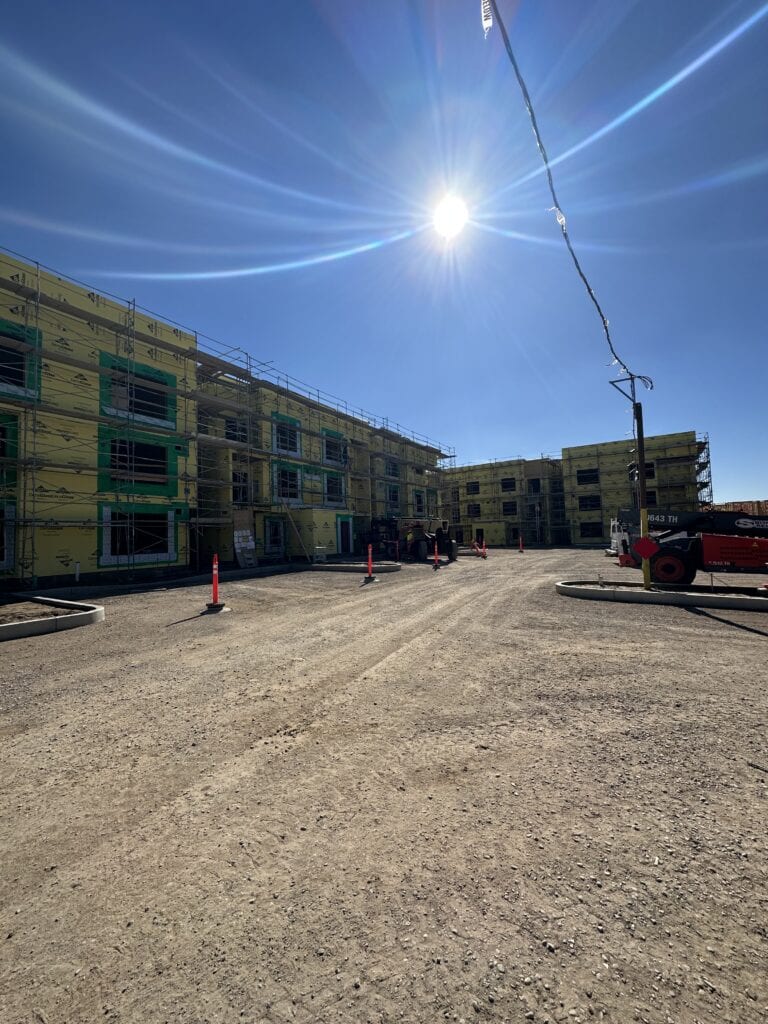 Large-scale multifamily siding project at Township 9 Sacramento