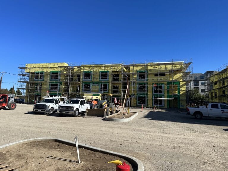 Large-scale multifamily siding project at Township 9 Sacramento