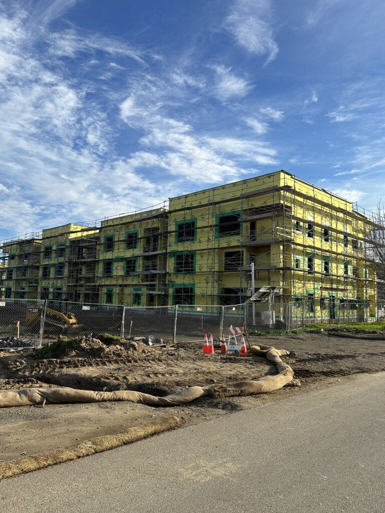 Large-scale multifamily siding project at Township 9 Sacramento