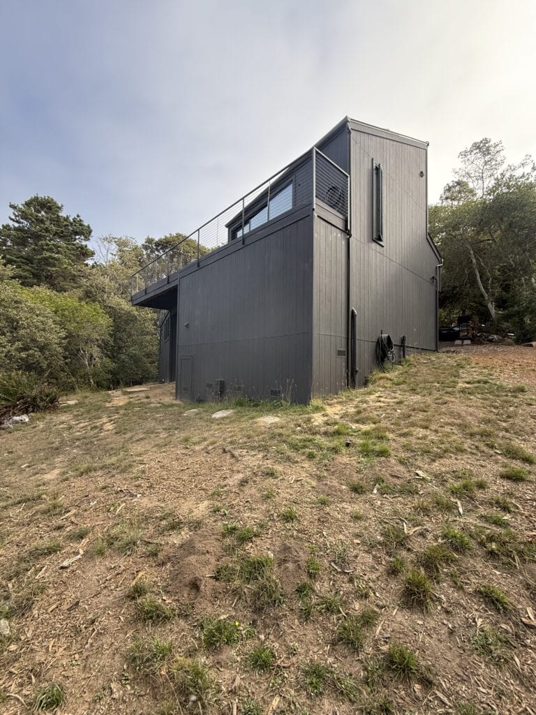 Modern home in Sea Ranch with James Hardie fiber cement siding — ocean climate rated