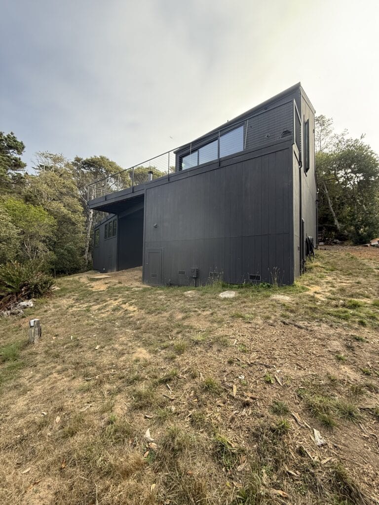 Modern home in Sea Ranch with James Hardie fiber cement siding — ocean climate rated
