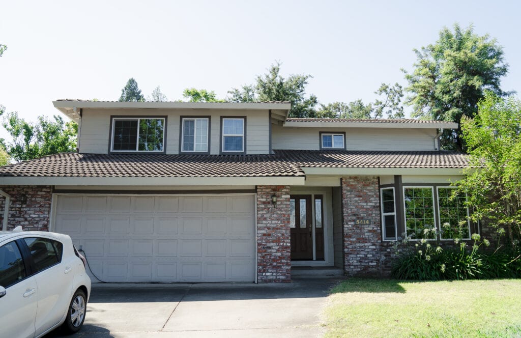 James Hardie lap siding on Carmichael CA home — project by Heritage Exteriors