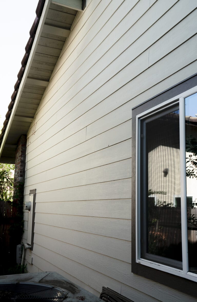 Completed siding replacement in Carmichael California showing new fiber cement exterior