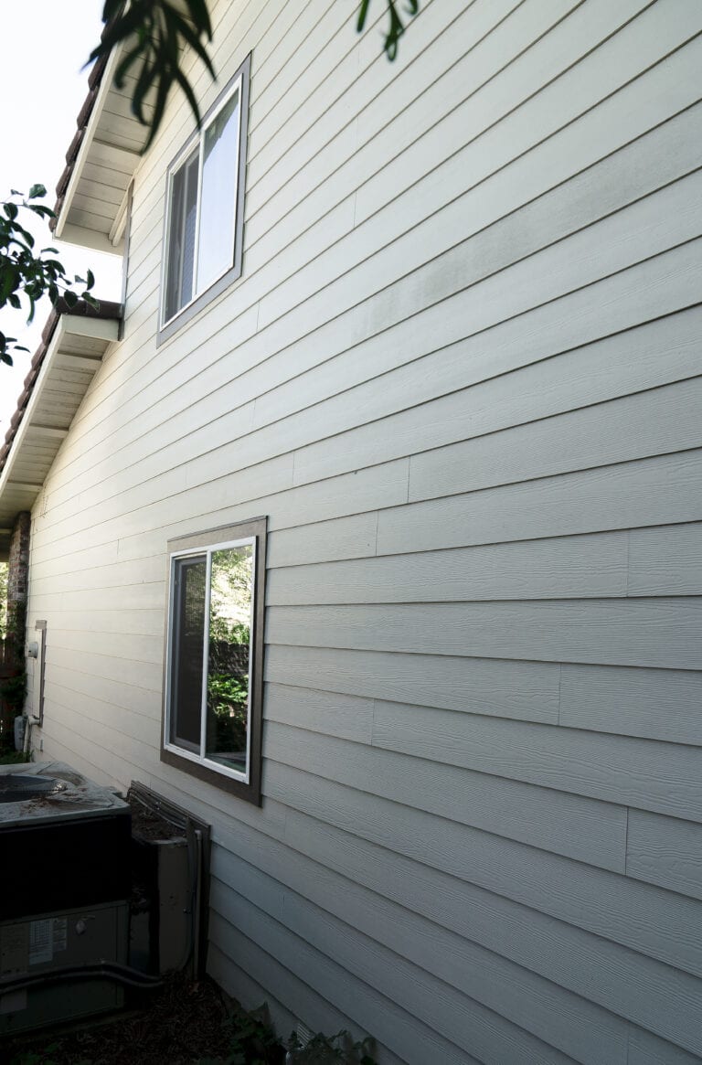 Completed siding replacement in Carmichael California showing new fiber cement exterior