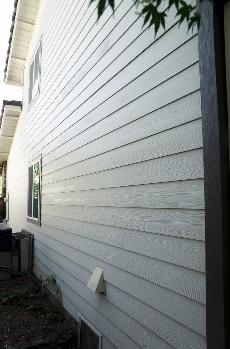 Completed siding replacement in Carmichael California showing new fiber cement exterior