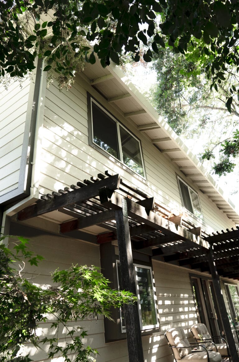 Completed siding replacement in Carmichael California showing new fiber cement exterior